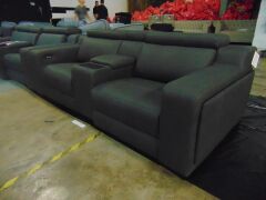Brooklyn Fabric 2 Seater Lounge Raf Pwr Modular - Gra - 2