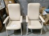 Bundle of 2 x Rehab High Back Chairs &ndash; White&ndash; Approx RRP $799