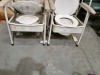 Bundle of 2 x Bedside Commode's Deluxe Padded - White - Approx RRP $799 - 2