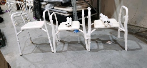 Bundle of 3 x Padded Shower Stools - Approx RRP $449