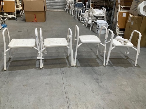 Bundle of 4 x Over Toilet Aid - Shower Stool RRP $450