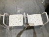 Bundle of 4 x Over Toilet Aid - Shower Stool RRP $450 - 5