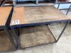 2 of Heavy Duty Steel Frame Mobile Workbenches, both 1020 x 720mm - 2