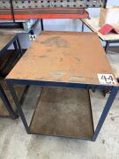 2 of Heavy Duty Steel Frame Mobile Workbenches, both 1020 x 720mm