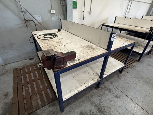 Steel Framed Workbench, 1800 x 1850mm