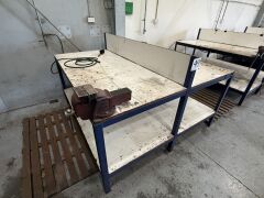 Steel Framed Workbench, 1800 x 1850mm