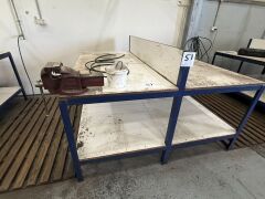 Steel Framed Workbench, 1800 x 1850mm