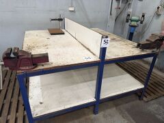 Steel Framed Workbench, 1800 x 1850mm