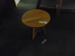 GUADIANA Lamp Table - 55cm SOLID OAK/NATURAL - RRP $590 - 2