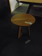 GUADIANA Lamp Table - 55cm SOLID OAK/NATURAL - RRP $590 - 3