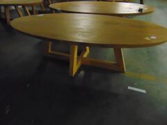 GUADIANA Dining Table - 260X125 SOLID OAK/NATURAL- RRP $2990 - 5