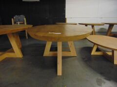 GUADIANA Dining Table - 260X125 SOLID OAK/NATURAL- RRP $2990 - 3
