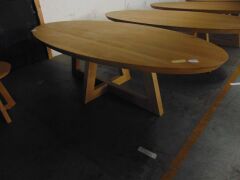 GUADIANA Dining Table - 260X125 SOLID OAK/NATURAL- RRP $2990 - 3