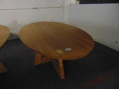 GUADIANA Dining Table - 220X120 SOLID OAK/NATURAL- RRP $2590 - 4