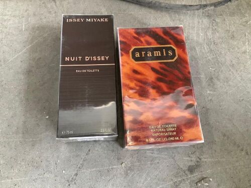 Bundle of Mens Cologne 1x Issey Miyake Nuit DIssey Eau de Toilette 75ml & Aramis Eau de Toilette Pour Cologne 240ml