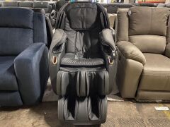 JUNO Electric Recline Lounge Massage Chair/PU*GRY/BLK - 3