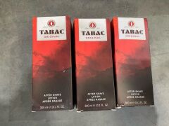 3x Tabac Original After Shave Lotion 300ml