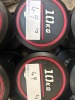 NEW - World Gym Fixed Urethane Dumbbell 10kg, Pair