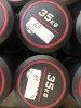 NEW - World Gym Fixed Urethane Dumbbell 35kg, Pair