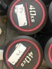 NEW - World Gym Fixed Urethane Dumbbell 40kg, Pair