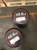 NEW - World Gym Fixed Urethane Dumbbell 42.5kg, Pair