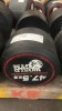 NEW - World Gym Fixed Urethane Dumbbell 47.5kg, Pair - 2