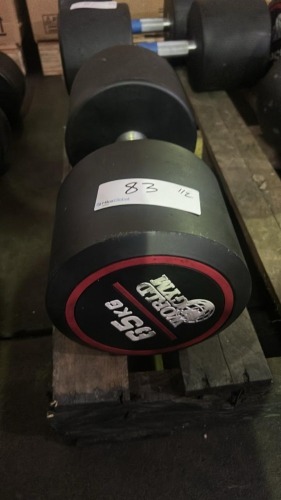 NEW - World Gym Fixed Urethane Dumbbell 65kg, Pair