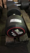 NEW - World Gym Fixed Urethane Dumbbell 65kg, Pair