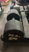 NEW - World Gym Fixed Urethene Dumbbell 62.5kg, Pair