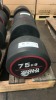 NEW - World Gym Fixed Urethene Dumbbell 75kg, Pair