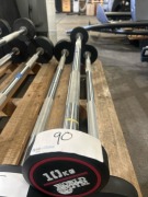 NEW - World Gym Fixed Urethane Barbell 10kg