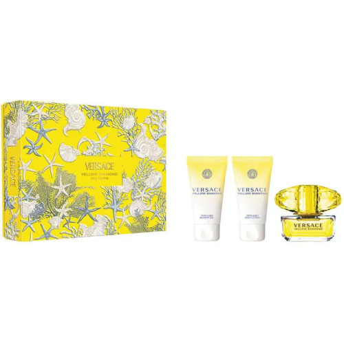 Versace Yellow Diamond Eau de Toilette 50ml + Shower Gel + Body Lotion 3 Piece Set 2025