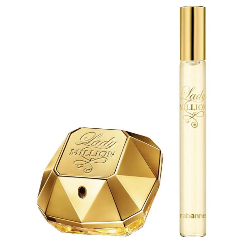 Rabanne Lady Million Eau de Parfum 50ml & 10ml 2 Piece Set