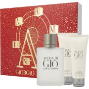 Giorgio Armani Acqua Di Gio Eau de Toilette 100ml + 75ml Shower Gel + 75ml Body Lotion 3 Piece Set