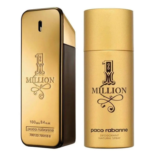 Rabanne 1 Million Eau de Toilette 100ml & Deodorant Spray 2 Piece Set