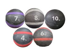 NEW - Life Fitness Medicine Ball Set Inc. 1x of each ball - 10,8,7,6,4 kilo ball