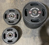 NEW - World Gym Urethane Set of 14x Weight Plate Inc. 20,15,10 Kilo Plates