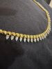 18ct Yellow Gold Diamond Necklace with 35x Pear Brilliant cut diamonds - 4