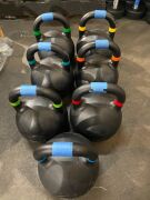 NEW - Lift Kettle Bell Set of 7 Inc. 1x of each 28,24,20,16,12,10,8 kilo kettle bell