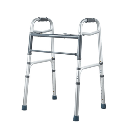 NEW - Aspire Aluminium Folding Walking Frame &ndash; Skis & Wheels
