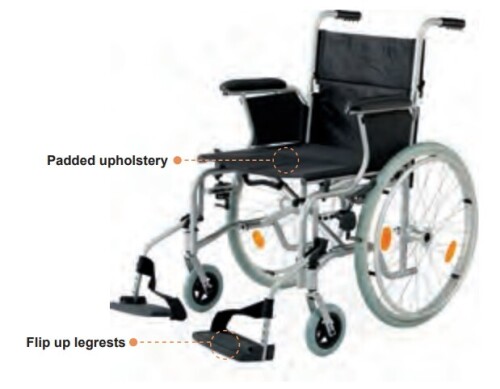NEW - Innova Aid &ndash; X-CEED/EXCEL LITE Wheelchair - 46CM Seat Width - A-WC80-46