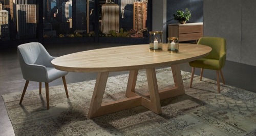 Guadiana Dining 220x120 Solid Oak/Natural - RRP $2590