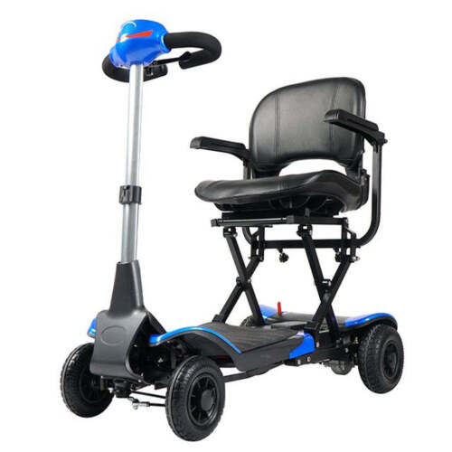 NEW - JBH Remote Controlled Folding Travel Scooter &ndash; Blue
