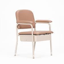 NEW - Soteria Deluxe Padded Bedside Commode - Champagne