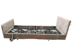 NEW - Standard Long Single INNOVA-AID Bed with Removable Fa&ccedil;ade Colour: Sand Model: O-BM590-SD with Footboard, and Headboard