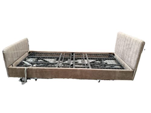 NEW - Standard Long Single INNOVA-AID Bed with Removable Fa&ccedil;ade Colour: Black Model: O-BM590-BLK with Footboard and Headboard