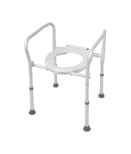 NEW - Homecraft Aluminium Folding Over Toilet Aid, without Bucket and Lid - NOV-8560-A