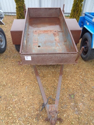 Single Axle Steel Box Trailer