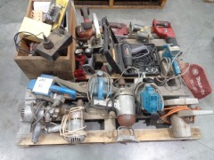 Pallet Of Various Electric Hand Tools and Other Items