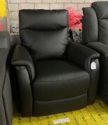 Single Electric Recliner Armchair - Black